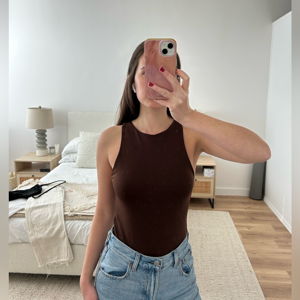 Dark brown bodysuit